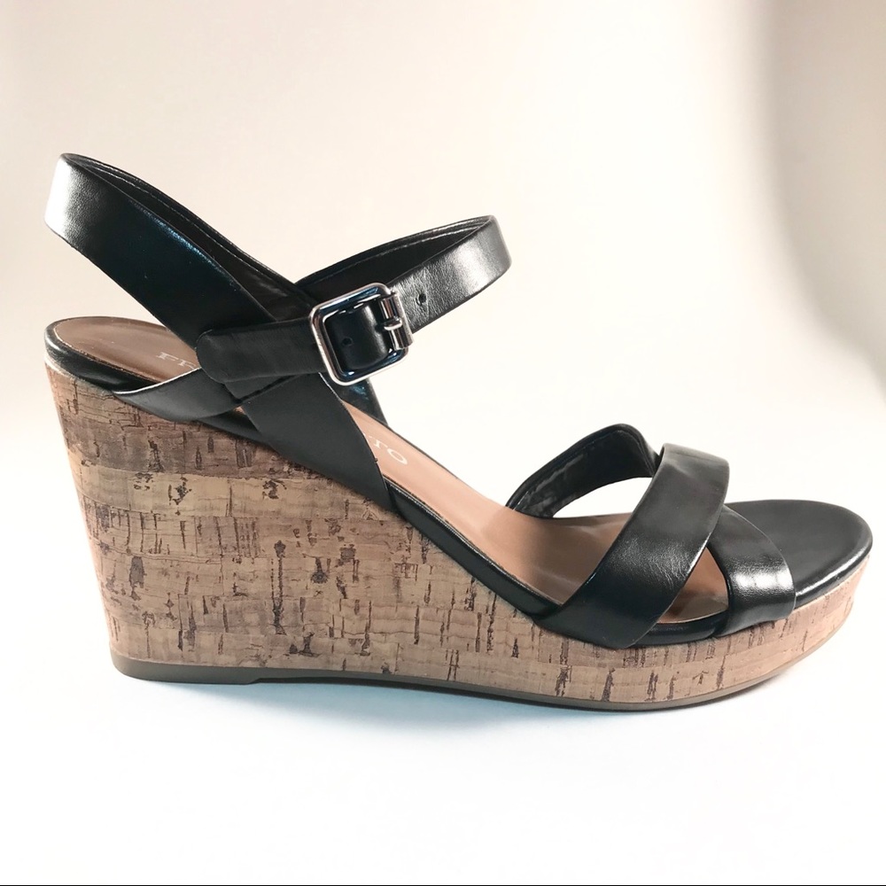 Franco Sarto | Maybel Leather Wedge Sandals